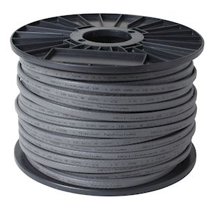 Cable autorégulant eciceguard-18 noir. Prix au m. 18W à 0degc