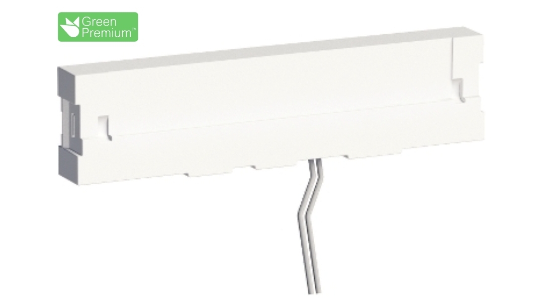 Odace styl pratic, plaque blanc porte etiquette avec bloc lumineux 1 poste