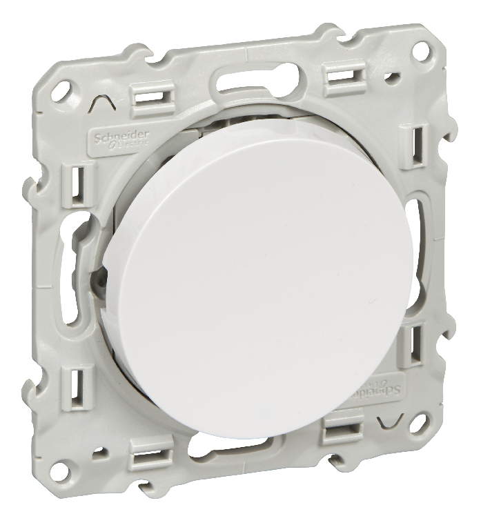 Odace - bouton-poussoir - sans marquage - blanc - 10 a - 250 v ca 50/60 hz - ik04 - ip21 d