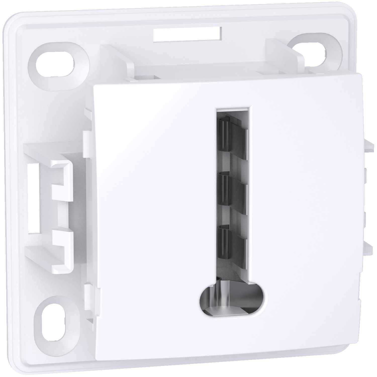 Alréa, conjoncteur téléphonique 8 plots, blanc polaire