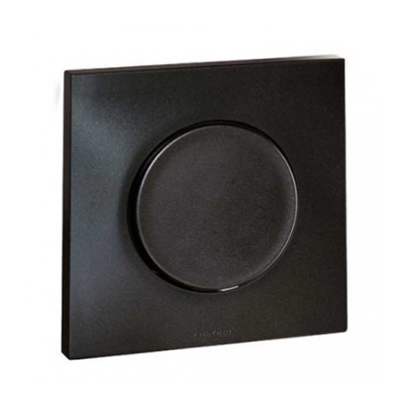 Plaque carrée monobloc square eur'ohm - 1 poste - anthracite