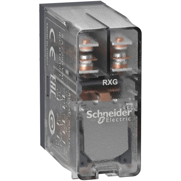 Zelio relay rxg - capot transparent - 2of - 5a - 24vca