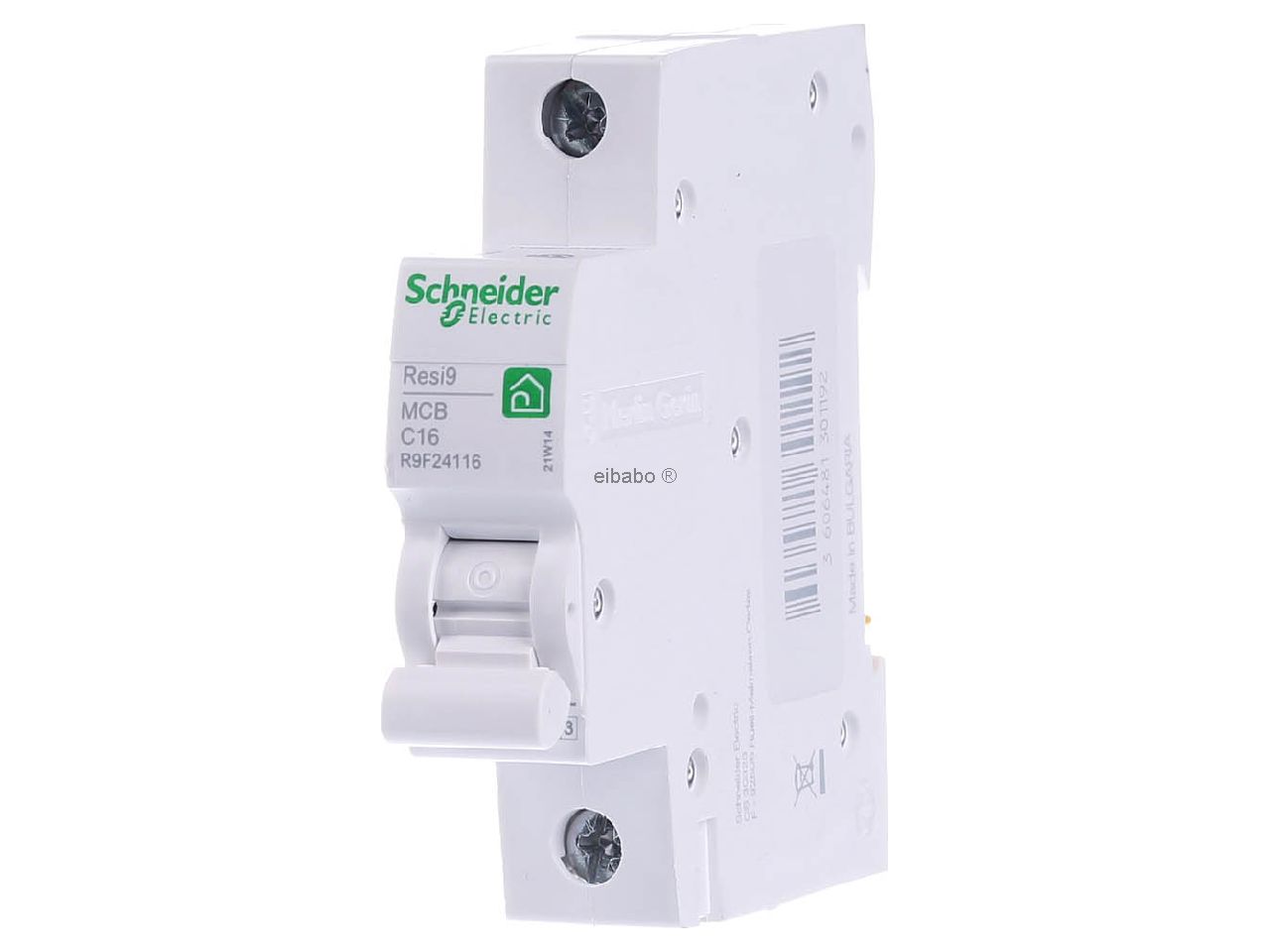 Disjoncteur miniature, resi9 cx, 16a, c, 6ka