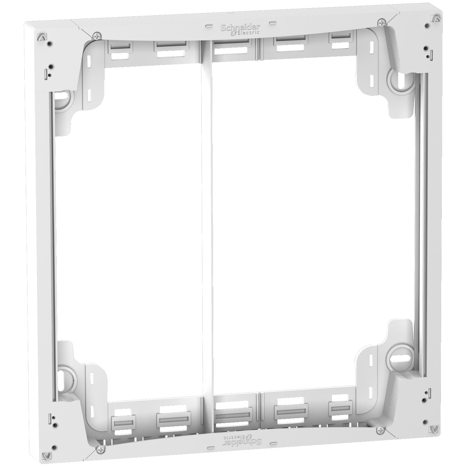 Resi9 - rehausseur - 2 rangées - 18 modules de 18 mm - jeu de 8x vis fourni - ip30 conformément à en