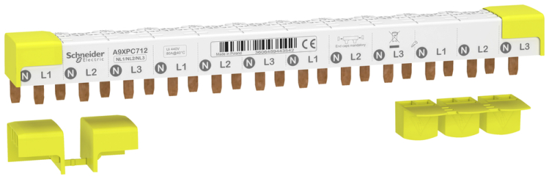 Peigne de jeu de barres schneider electric clario ic40 3ln pour fi vigi 12 te