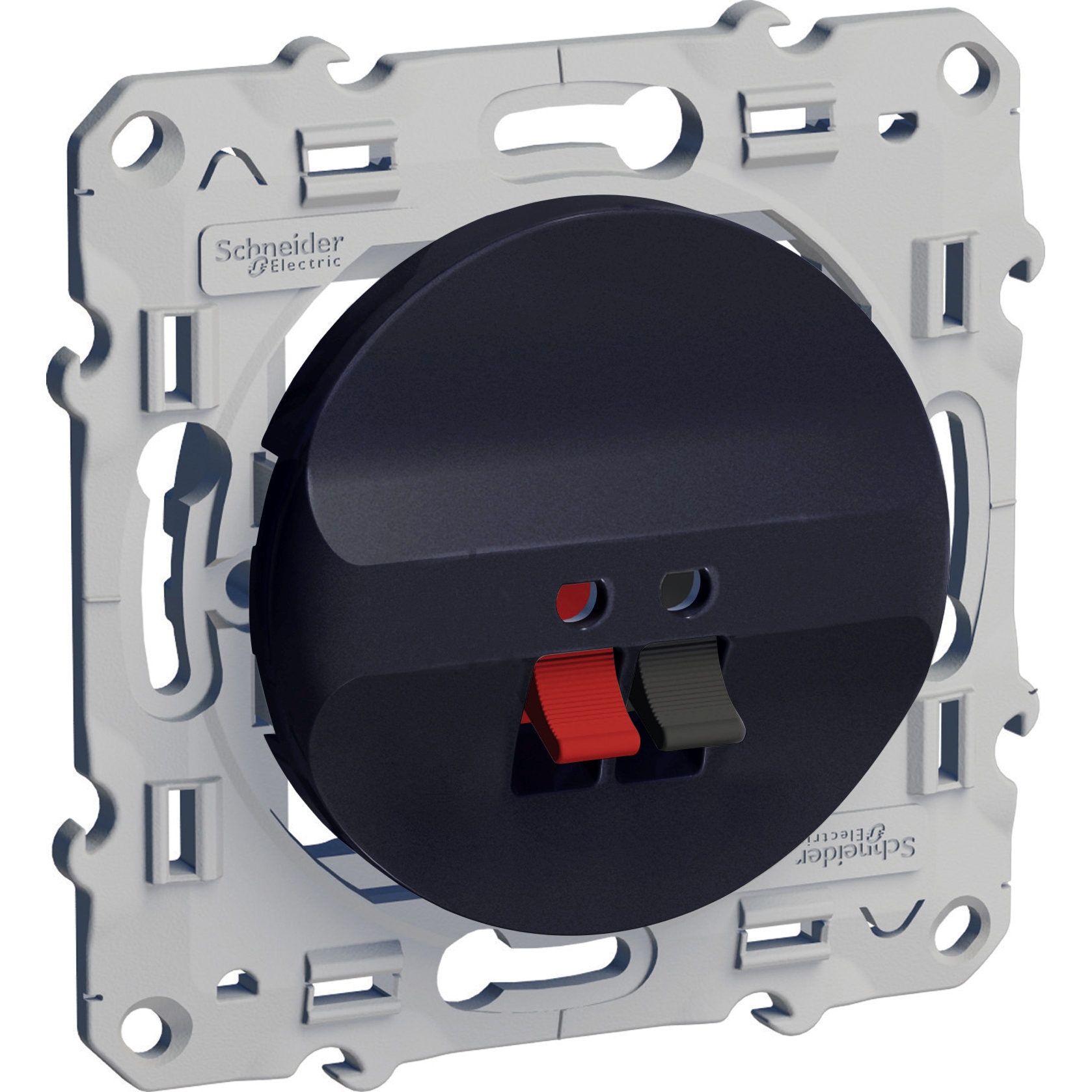 Odace prise haut parleur 1 sortie anthracite