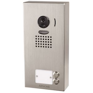 Platine vidéo inox 2 boutons inox saillie