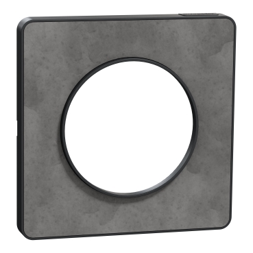Odace touch - plaque ardoise avec liseré anthracite - 1 poste