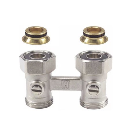 Répartiteur en h vérafix-vke pour radiateur 3/4” fileté - droit