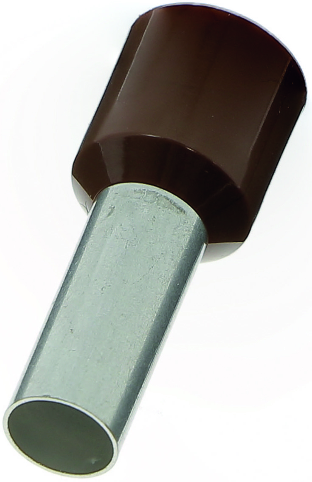 Embout de cablage simple: 6mm² marron (x100)