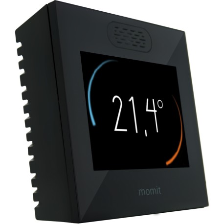 Smart thermostat - programmation intelligente - connecté - ecran tactile 3.43” - Wifi - noir