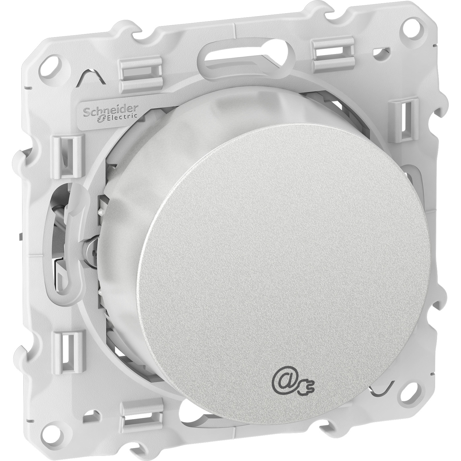 Odace - prise rj45 cpl - aluminium - compatibble standard hpav - 200mbp/s