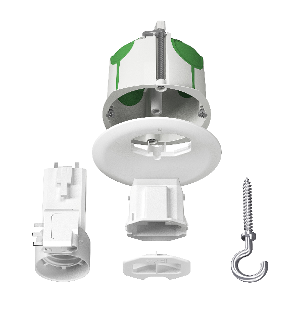 Multifix air - boîte d'applique étanche à l'air - 1 poste - ø 67mm prof. 40Mm - avec couvercle affle
