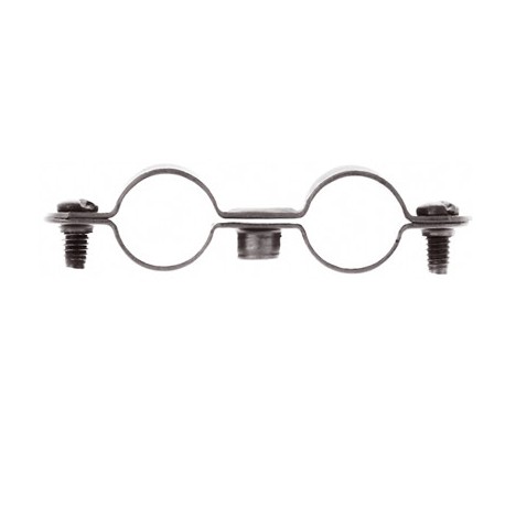Lot de 10 colliers double - cd 28 - tuyauteries