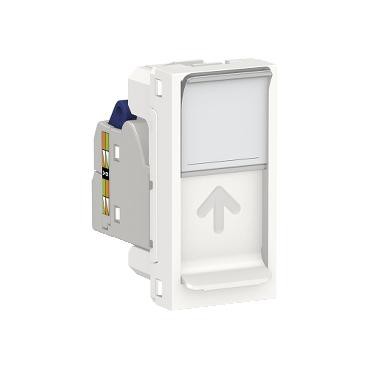 Prise rj45 unica - cat.6A ftp - 1 module - blanc
