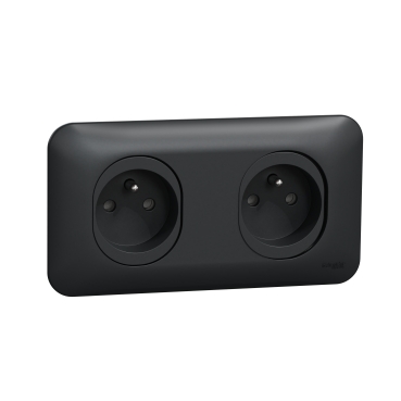 Ovalis - 2 so fr 2p pin earth horiz 71mm