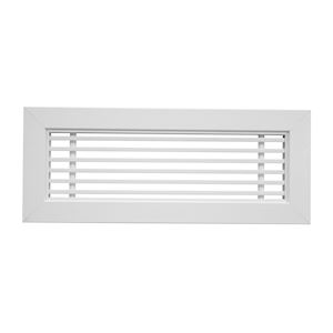 Grille linéaire de soufflage/reprise, blanc, 550 à 1550 m3/h, d 800 x 150 mm