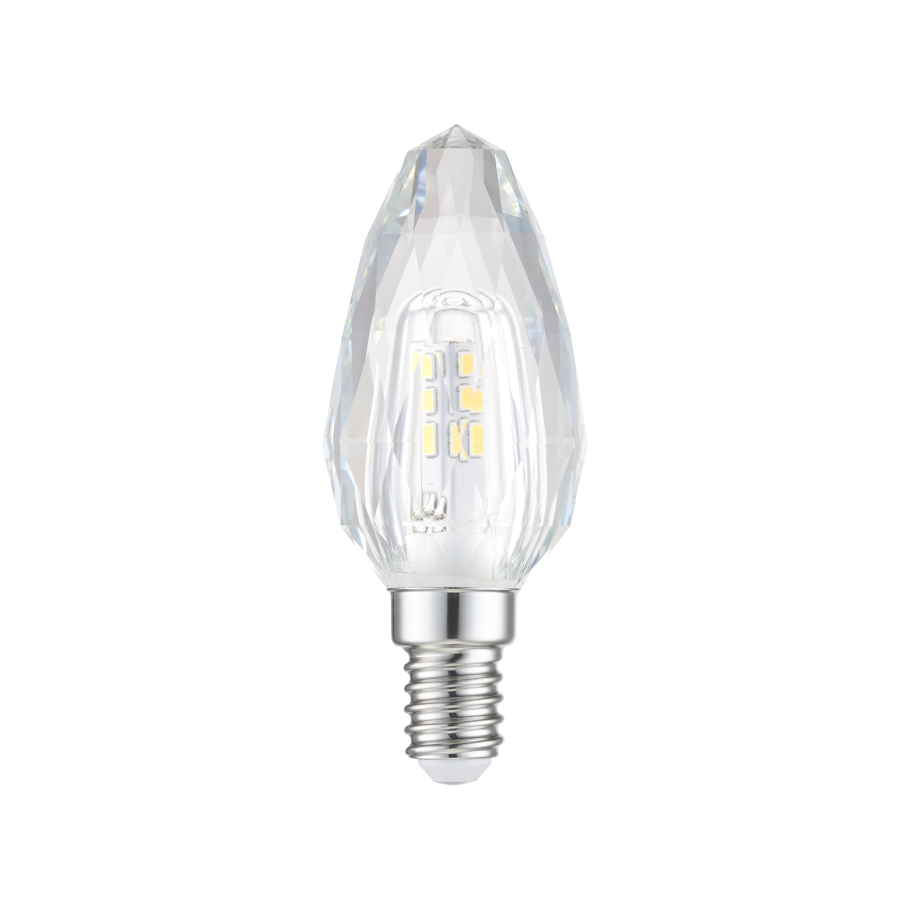 Ampoule c37 smd verre transparent e14 3,5w 4000k 300lm