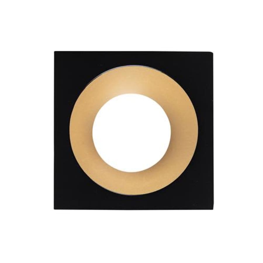 Collerette led'up universal esthet+ carrée noir mat/doré fixe