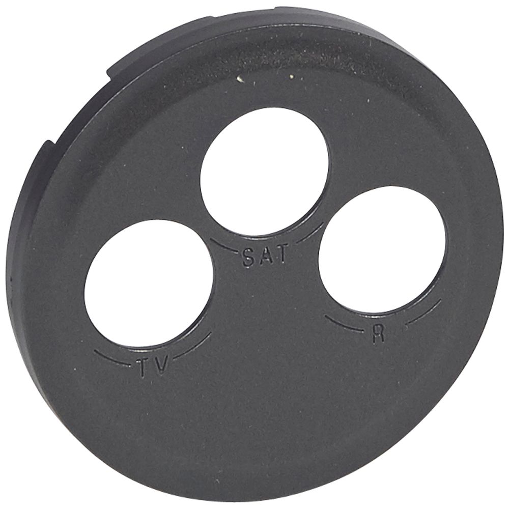 Celiane graphite enjoliveur pour prise tv-r-sat