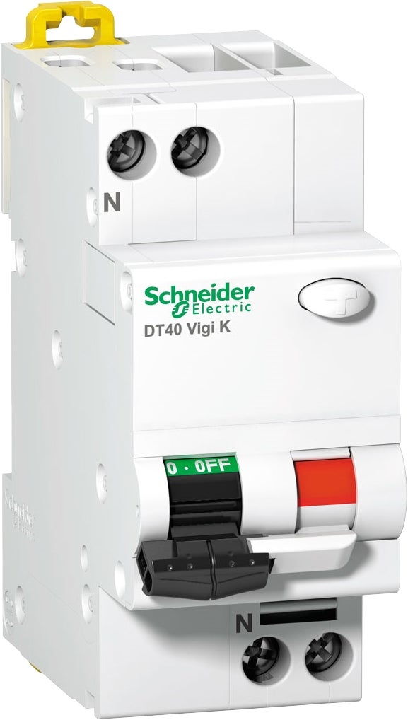 Prodis dt40 vigi k - disj. Différentiel 4,5ka 1p+n courbe c 40a - type ac 30ma