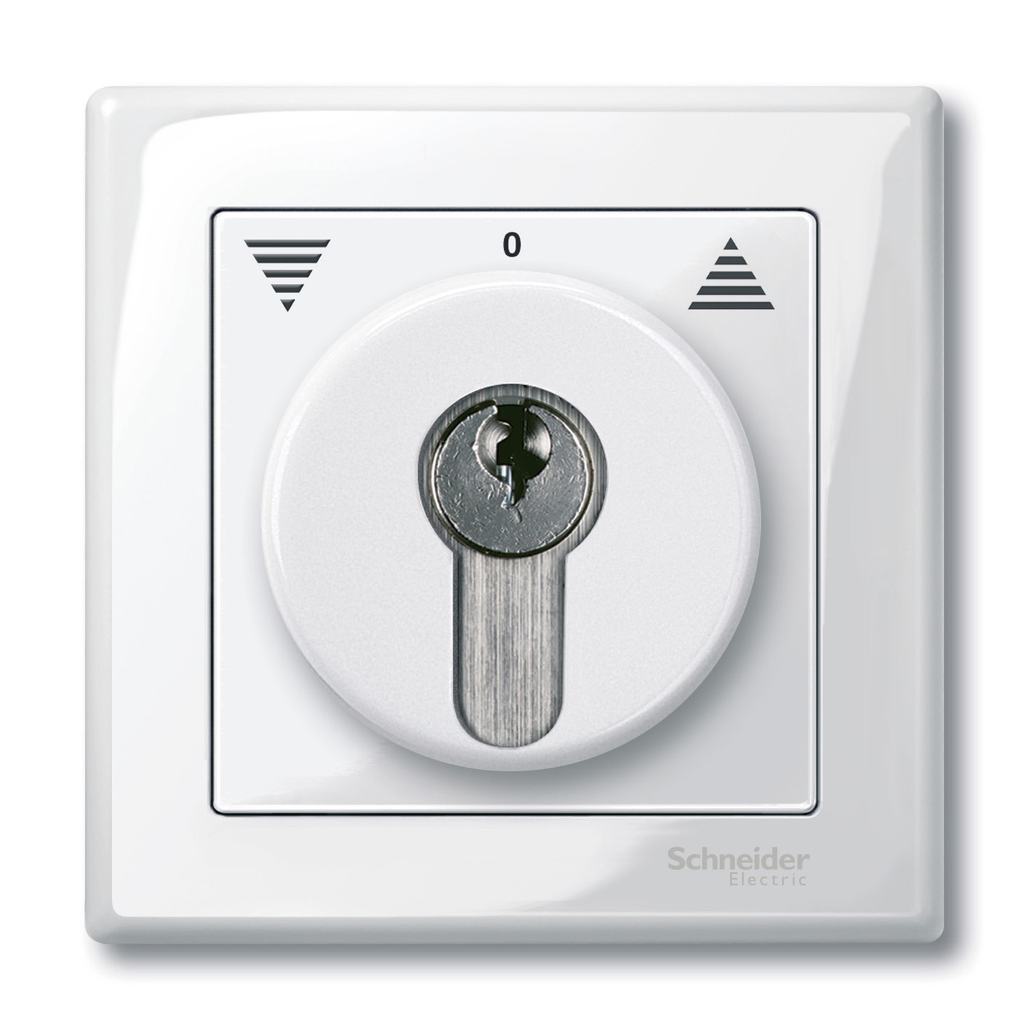 Merten m-plan - enjoliveur pour communtateur à clé - blanc brillant