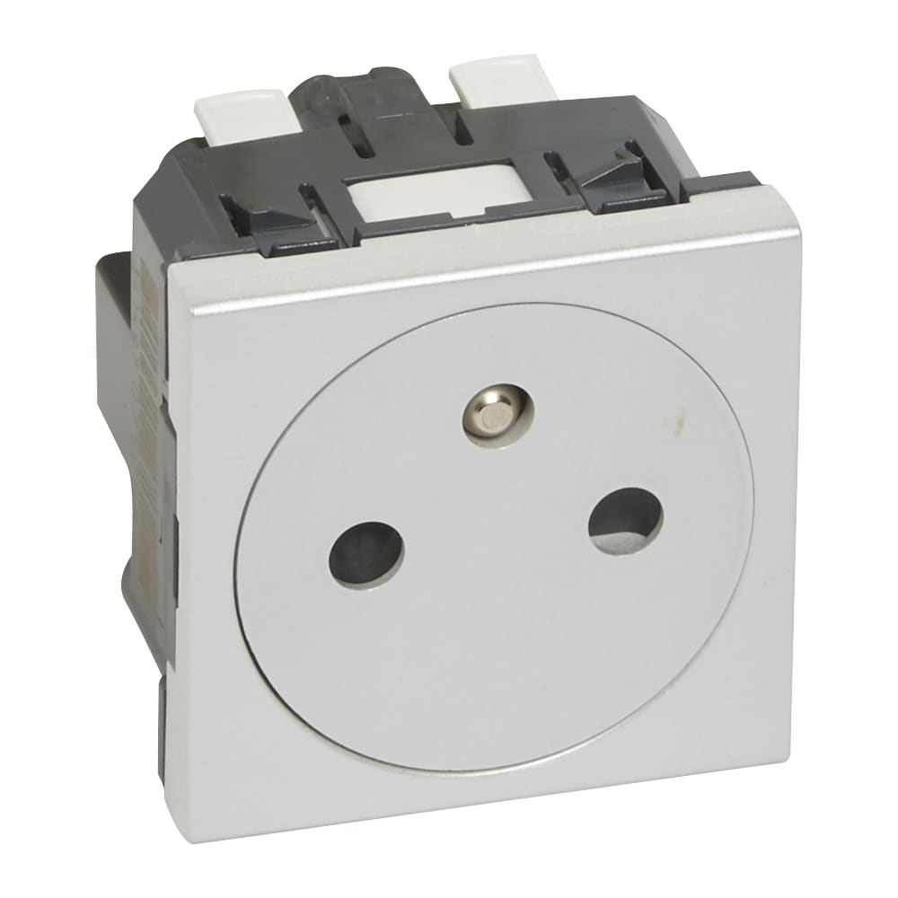 Mosaic prise 2p+t affl. 2 Mod alu
