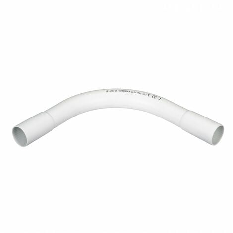 Coude 90° pour tube mureva - blanc - diamètre 25mm