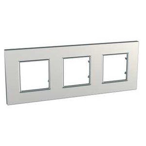 Altira - plaque icône 3 postes - aluminium