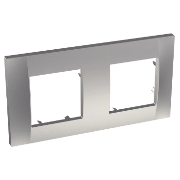 Altira - plaque de finition - 2 postes horizontal - entraxe 71mm - aluminium