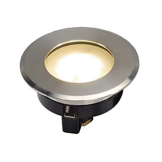 Dasar flat 80, encastré de sol, rond, 4,3w led, 3000k