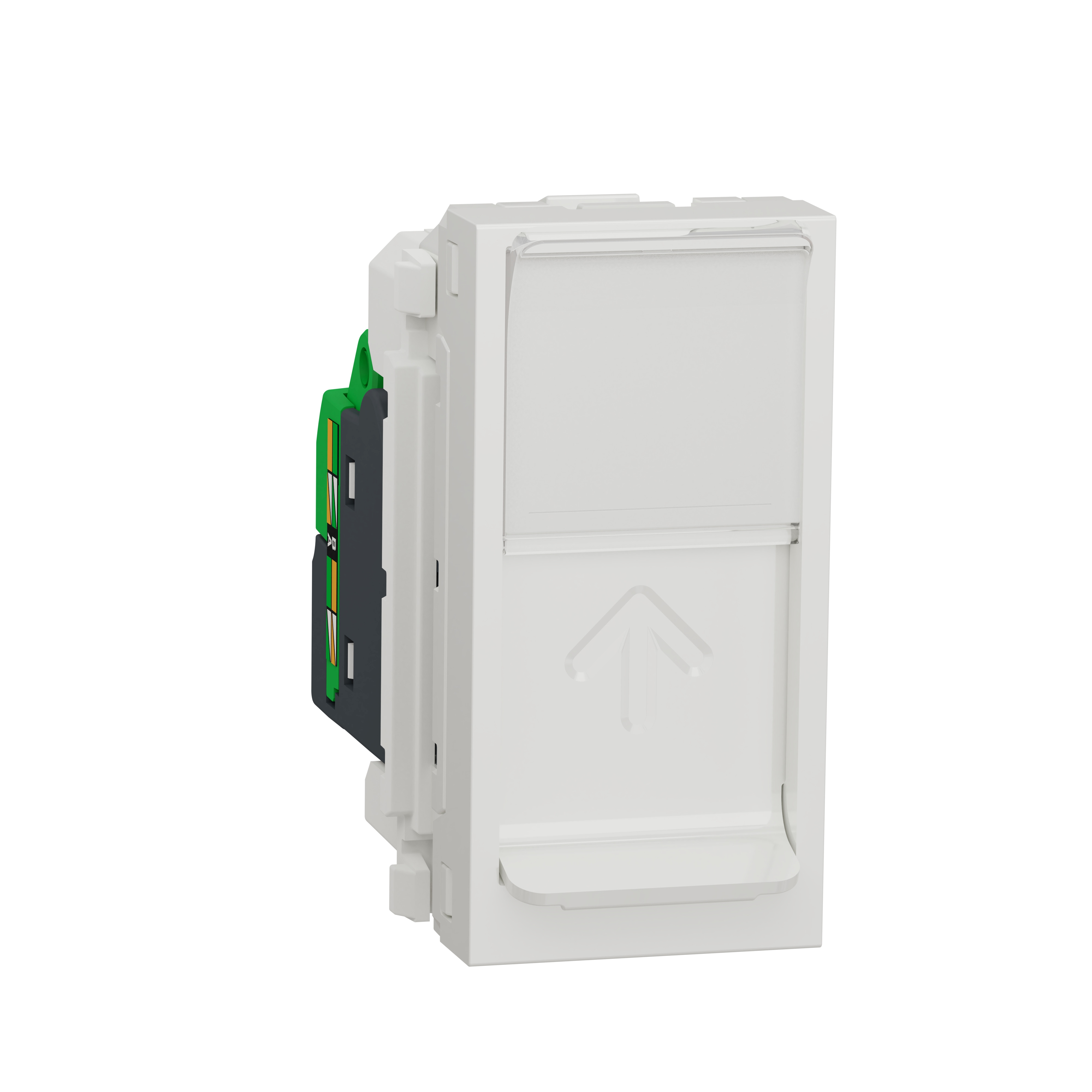 Unica - prise de communication rj45 simple - cat. 6 Ftp - 1 module - blanc - mécanisme seul