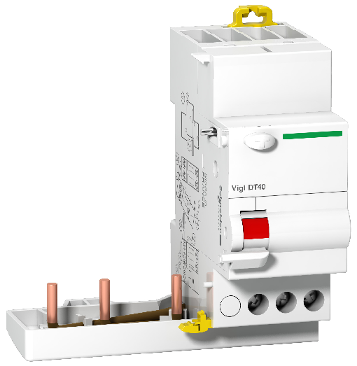 Prodis vigi dt40 - bloc différentiel 3p 25a 30ma instantané type ac 230-415vca