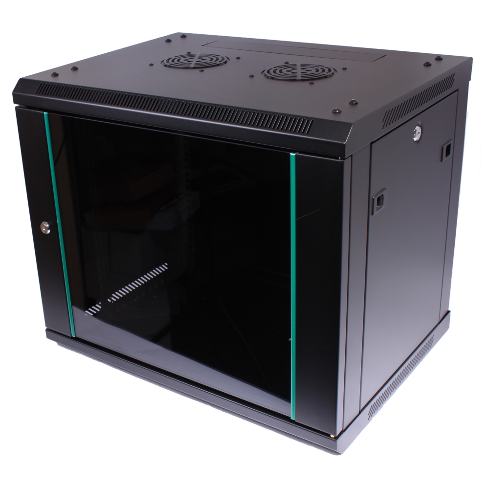 Coffret chassis fixe panneaux amovibles 9u p600 noir