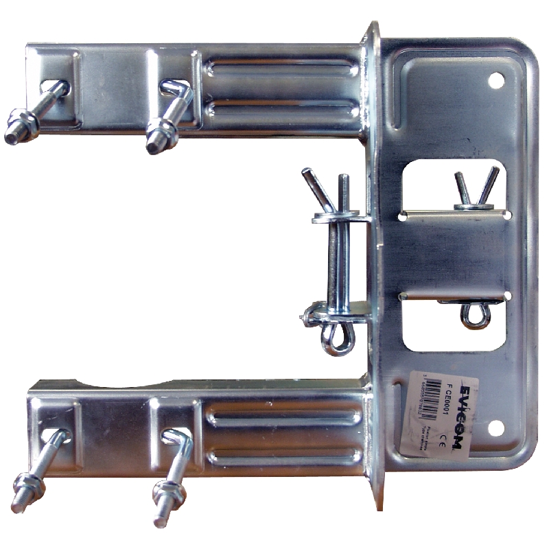 Fixation simple, à étriers - pour mâts de ø 30 à 50 mm