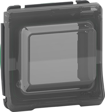 Mureva styl - adaptateur pour fonction 45x45 - composable - ip55 - ik07 - gris