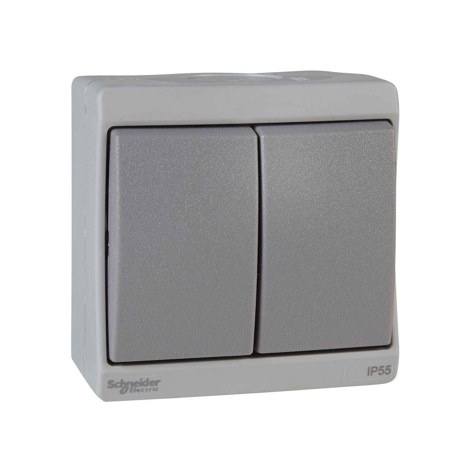 Mureva - double va-et-vient - gris- en saillie - ik07 ip55