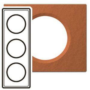 Plaque céliane - exclusives - 3 postes - terra cota