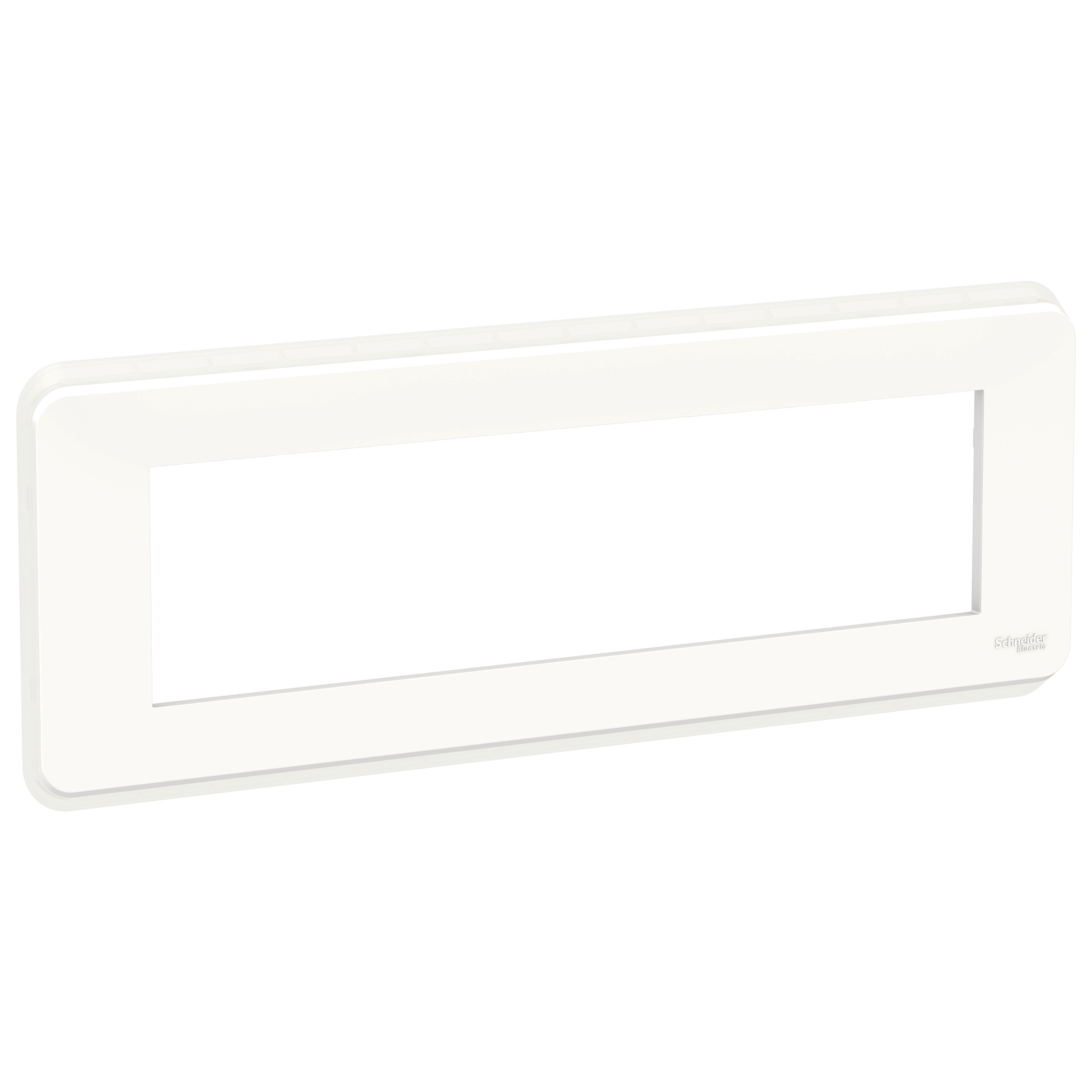 Unica pro - plaque de finition - blanc - 8 modules