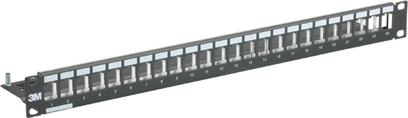 Panneau nu 16k6 1u alu 19p