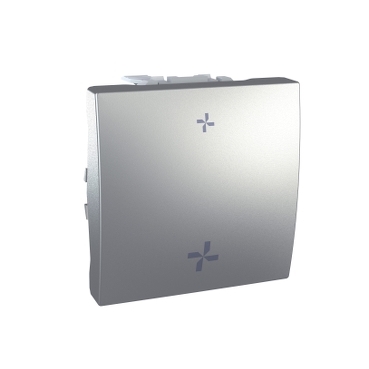 Unica alu interrupteur vmc 2 vitesses sans position arrêt 2 modules