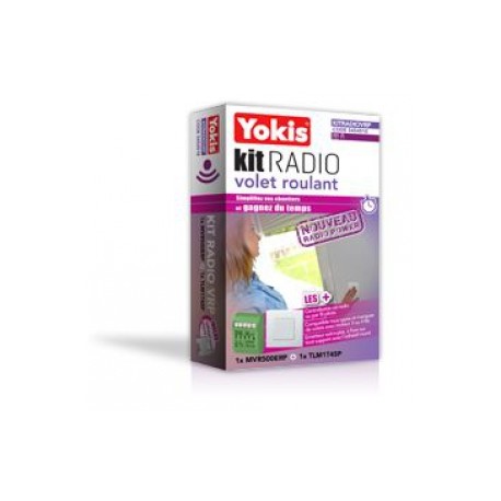 Kit radio vrp power pour commande de volet roulant comprenant 1 module mvr500er + 1 tlm1t45