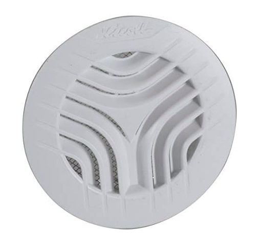 Nicoll grille de ventilation, pvc ? 125 avec moustiquaire