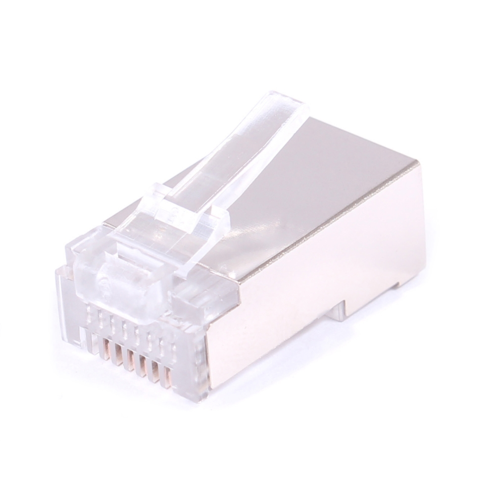 Connecteur rj45 8p8c cat 6 ftp cable rond sachet de 100