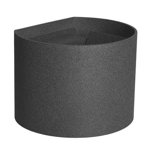 Applique bidirectionnelle ronde led arlux - série spezia - 10w - 3000k - ip44 - anthracite