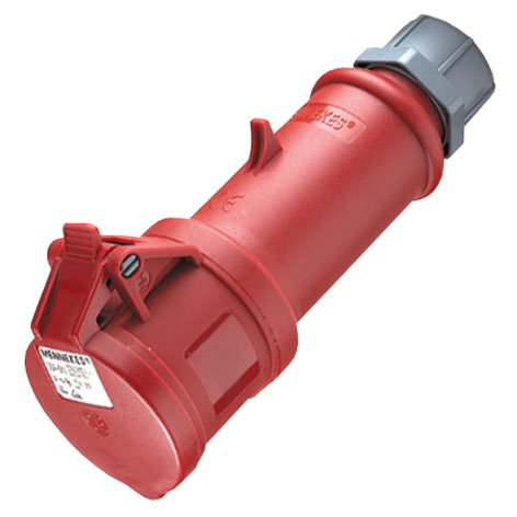 MENNEKES ELECTROTECHNIQUE FRANCE Femelle CEE 16 A 5 p&ocirc;les MENNEKES ProTOP 15A 400 V rouge