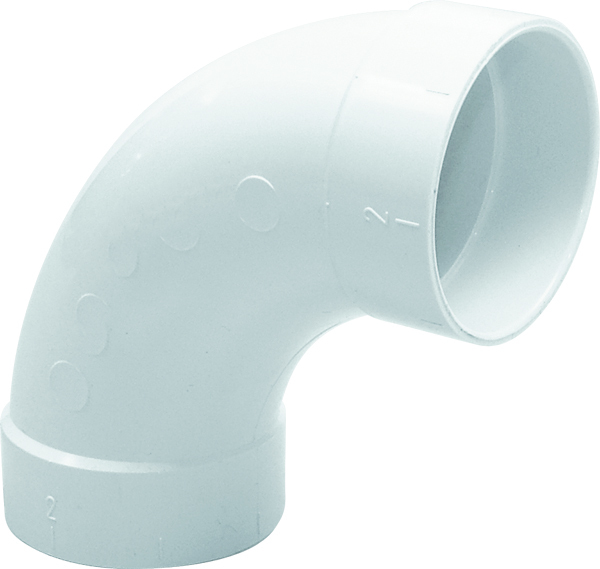 4 Coudes 90° femelle x femelle d 51 mm pour réseau d'aspiration saphir