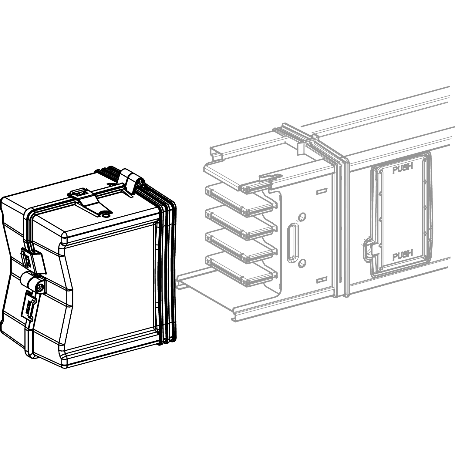 Canalis ksa - couvercle de finition 1000a