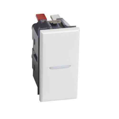 Va et vient 1 module axolute 2 directions axial 10a blanc