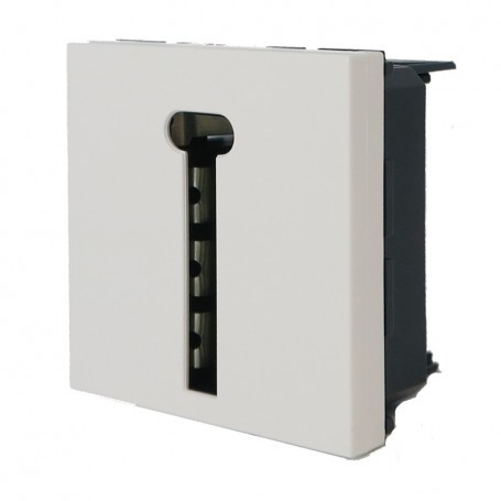 Prise téléphone legrand mosaic - 8 contacts - 2 mod - blanc